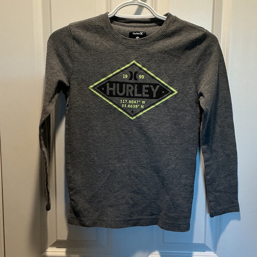 Hurley Charcoal Long Sleeve Kids Thermal